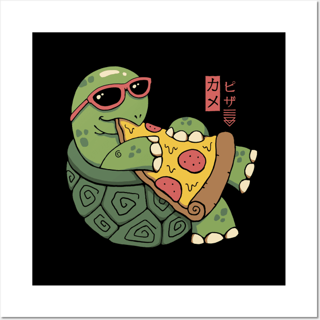 Pizza Turtle Wall Art by Vincent Trinidad Art